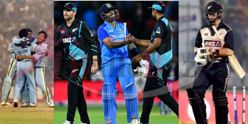 New Zealand National Cricket Team vs India National Cricket Team Timeline