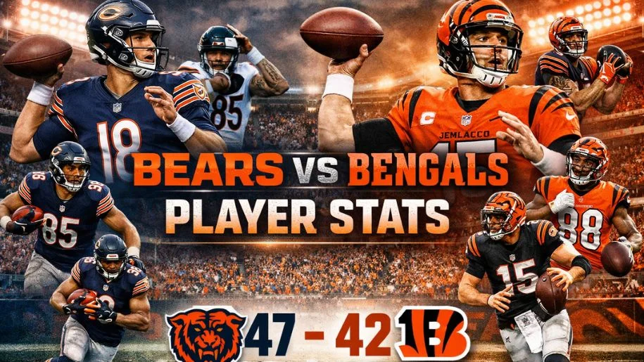 Chicago Bears vs Cincinnati Bengals Match Player Stats