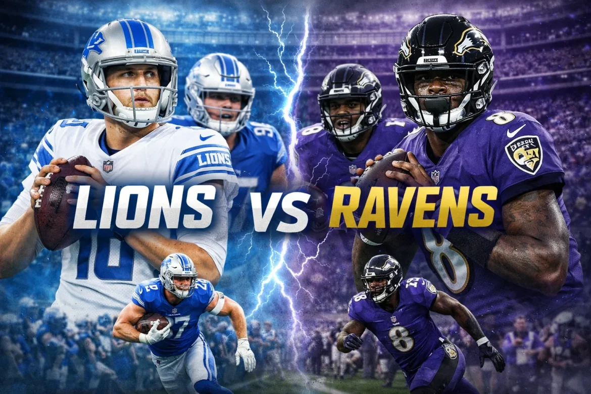 Detroit Lions vs Baltimore Ravens Match Player Stats