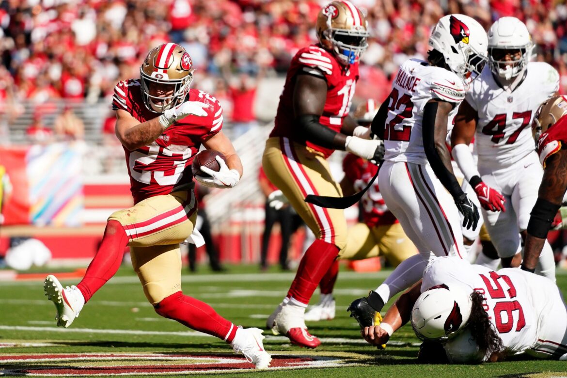 49ers vs Arizona Cardinals Match Player Stats